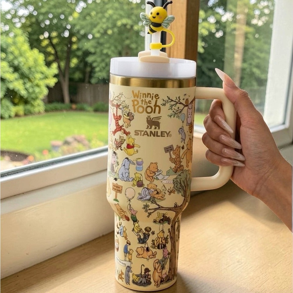 Stanley Winnie the Pooh Cream Travel Mug with Handle